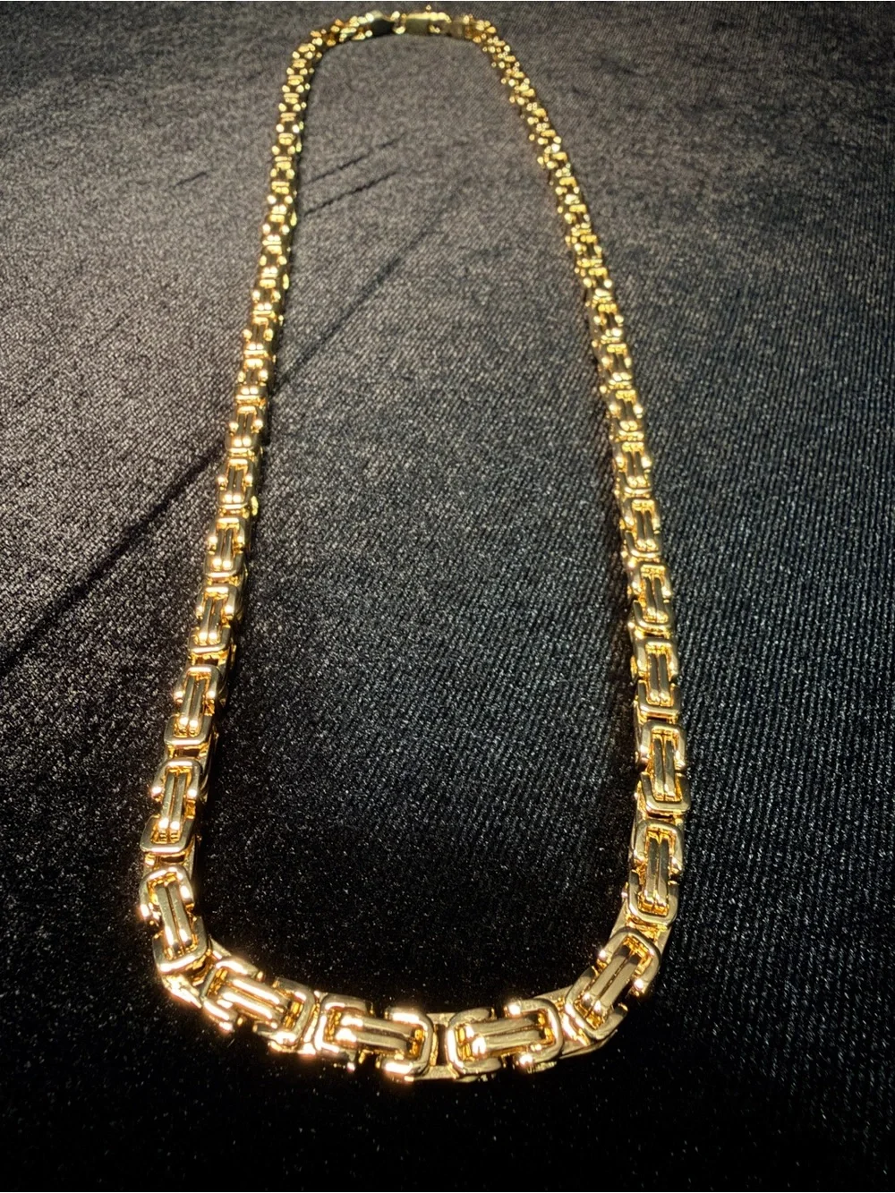 Byzantine 14K Stamped Gold Filled 24in 5MM Necklace. Heavy Duty piece. Brand New